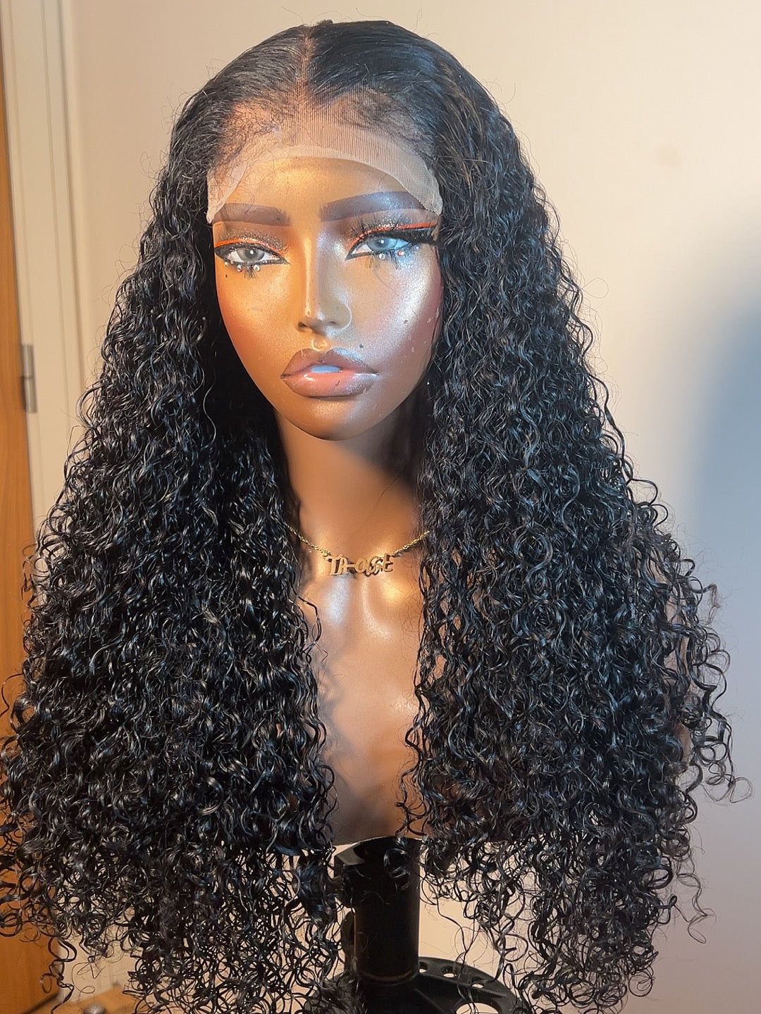Curly wig 4x4 closure 24 inches