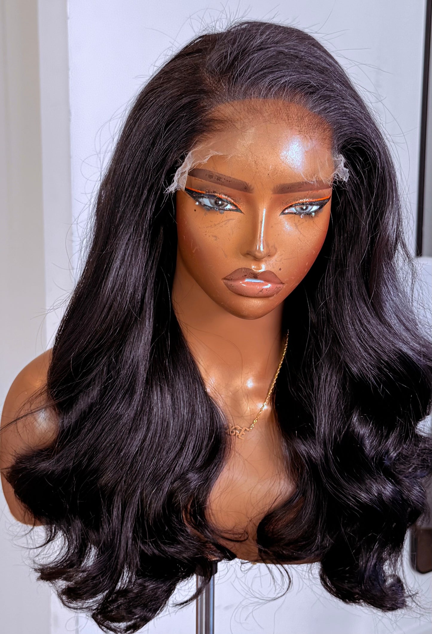 20 Inches bouncy Virgin Hair Wig – 6x6 HD Closure